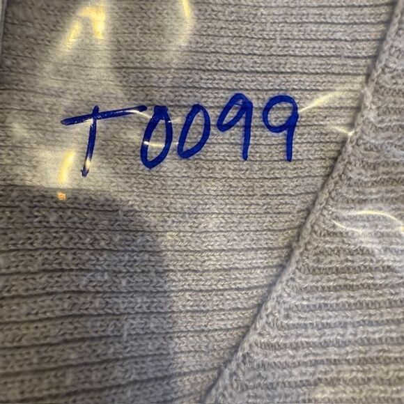 Ella Moss Mauve Ribbed Knit Tunic Sweater V-Neck Long Sleeve Size Medium - Picture 12 of 12